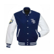 Mens Tampa Bay Rays Letterman Blue and White Jacket