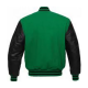 Mens Varsity Black and Green Jacket