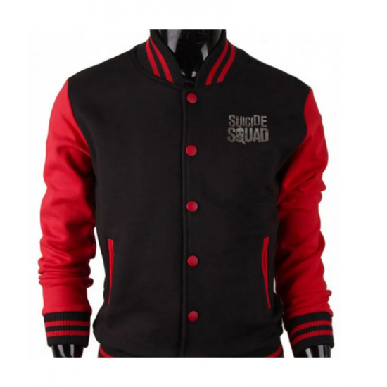 Mens Varsity Suicide Squad Letterman Jacket