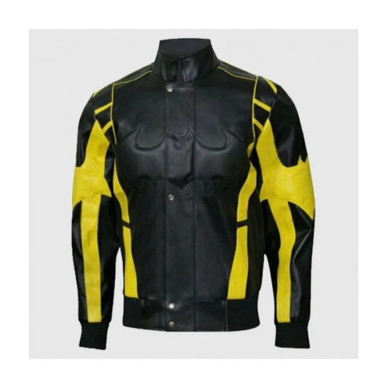 Mens Batman Arkham Knight Leather Jacket Costume