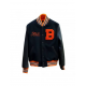 Mens Black Resistance Varsity Jacket