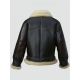 Mens Black Shearling B3 Flying Leather Jacket