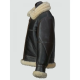 Mens Black Shearling B3 Flying Leather Jacket