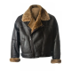 Mens Black Sheepskin Leather Jacket