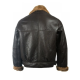 Mens Black Sheepskin Leather Jacket