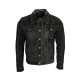 Mens Black Suede Leather Jacket