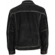 Mens Black Suede Leather Jacket