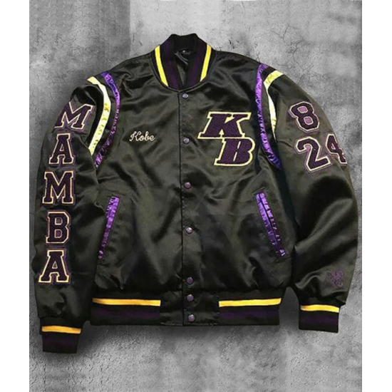 Mens Mamba Black Varsity Jacket