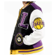 Mens Pro Standard Los Angeles LAKERS LOGO Varsity Jacket