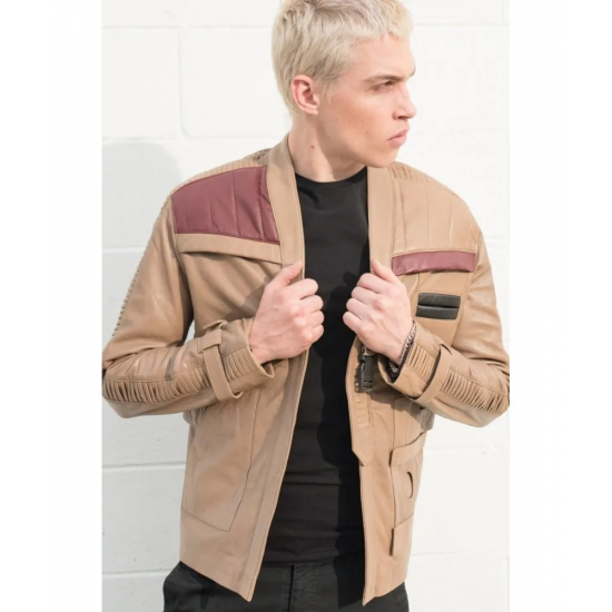 Mens Rebel Finn Light Brown Rebel Leather Jacket