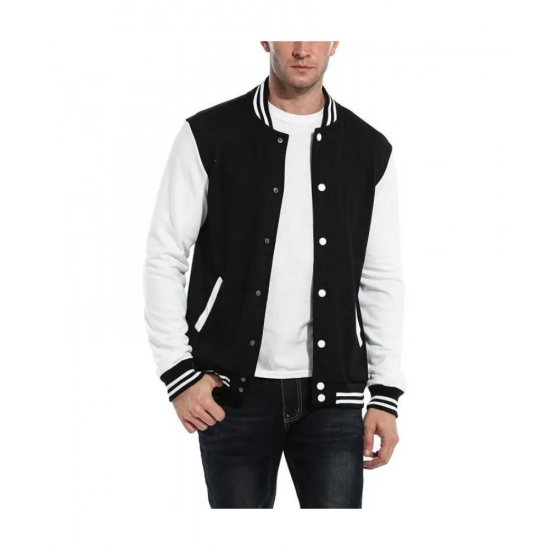 Mens Slim Fit Varsity Baseball Jacket