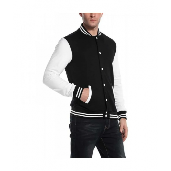 Mens Slim Fit Varsity Baseball Jacket