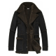 Mens Suede Leather Reacher Style Coat