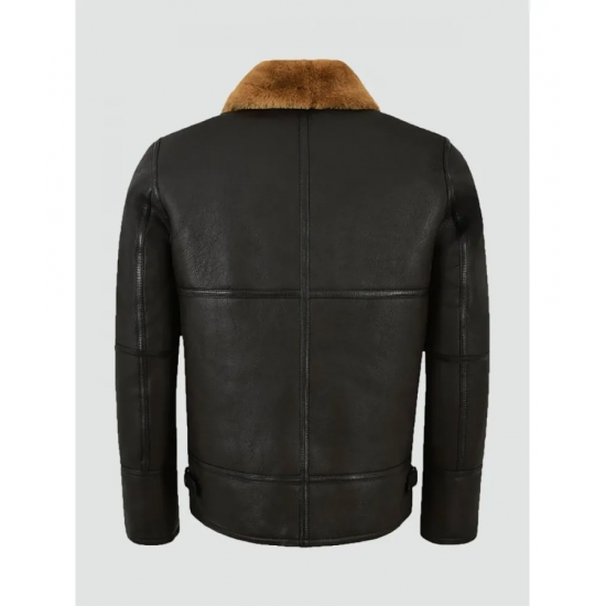 Mens Traditional Shearling Leather Jacket