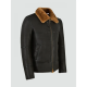 Mens Traditional Shearling Leather Jacket