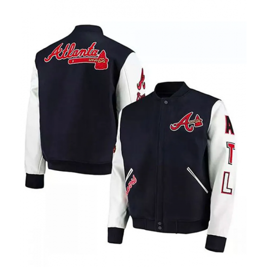 Men’s Atlanta Braves ATL Letterman Jacket