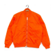 Mens Bomber Panelled Orange Satin Jacket