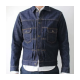 Mens Buttoned Japanese Blue Jean Jacket