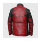 Mens Deadpool Leather Motorcycle Jacket For Bikers