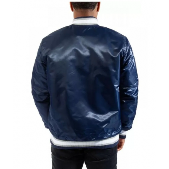 Mens Georgetown Blue Bomber Jacket