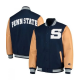 Mens Nittany Lions Navy Blue Bomber Jacket