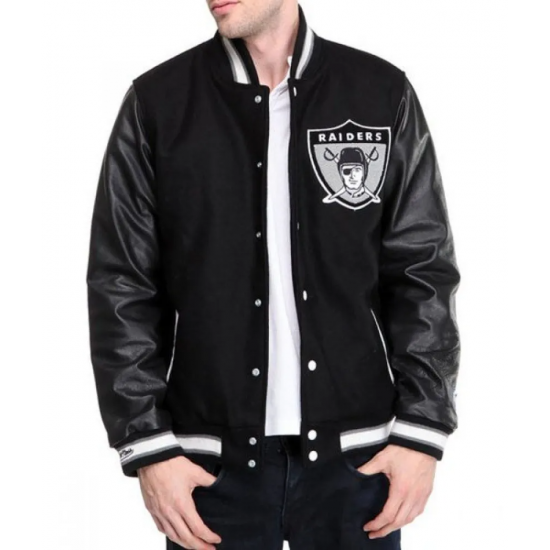 Mens Oakland Raiders Varsity Jacket