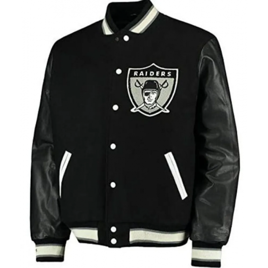 Mens Oakland Raiders Varsity Jacket