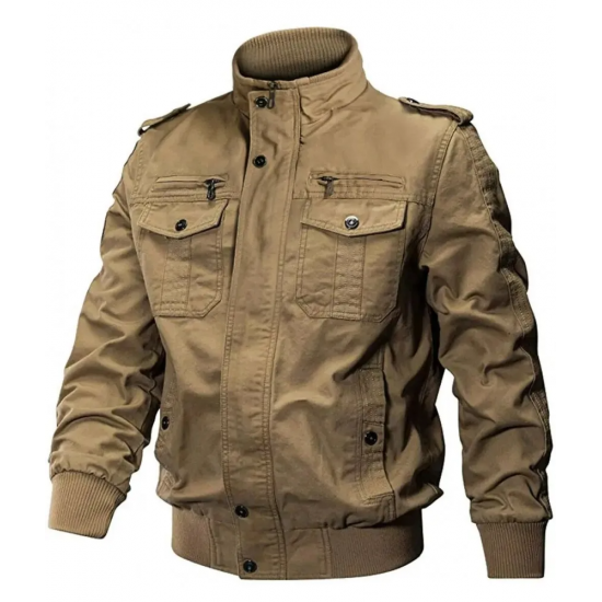 Mens Pilot Bomber Flight Jacket