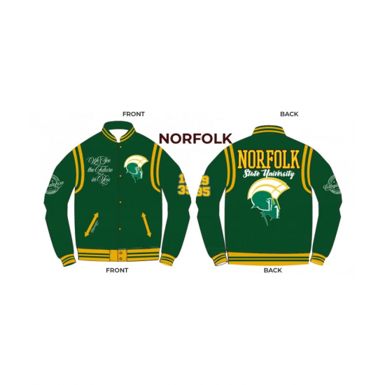 Norfolk State University Unisex Varsity Jacket