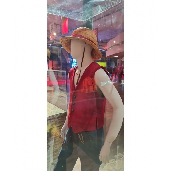 ONE PIECE MONKEY D. LUFFY IÑAKI GODOY LEATHER RED VEST