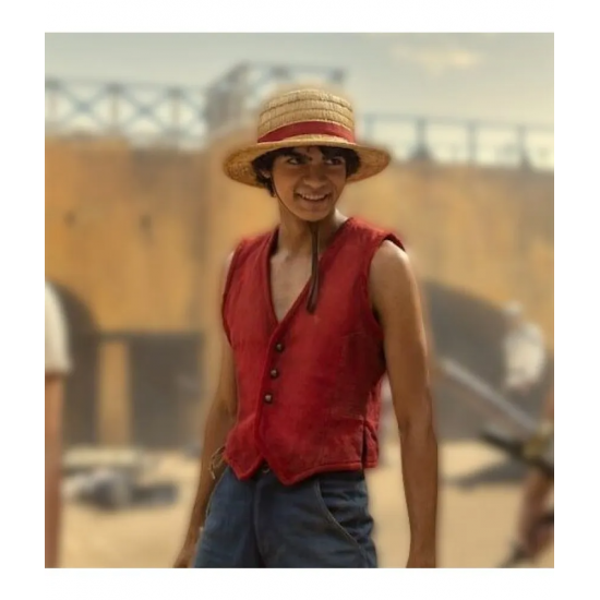 ONE PIECE MONKEY D. LUFFY IÑAKI GODOY LEATHER RED VEST