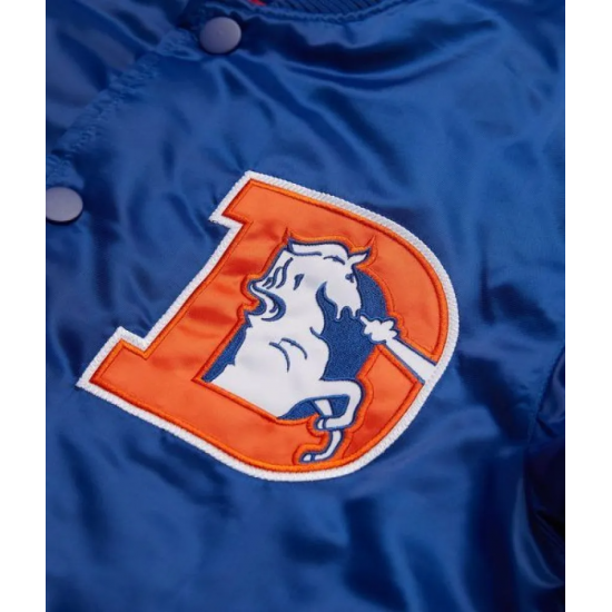 Ohio Denver Broncos Blue Varsity Jacket