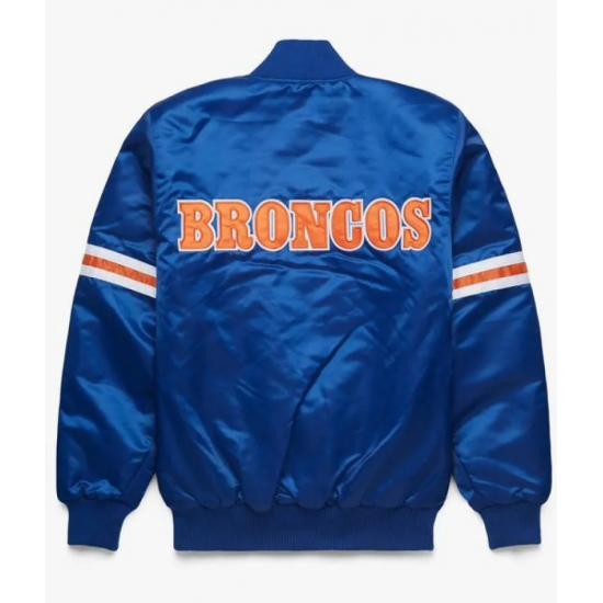 Ohio Denver Broncos Blue Varsity Jacket