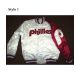 Philadelphia Phillies Purple and White Satin Jacket