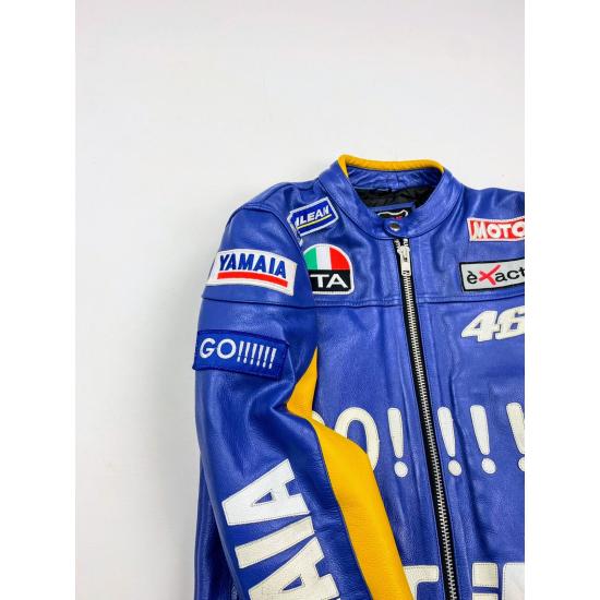 Premium Yamaha Racing Blue Streetwear Leather Jacket