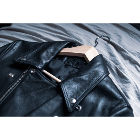 Raf Simons Pre Runway Black Palms Leather Rider's Coat