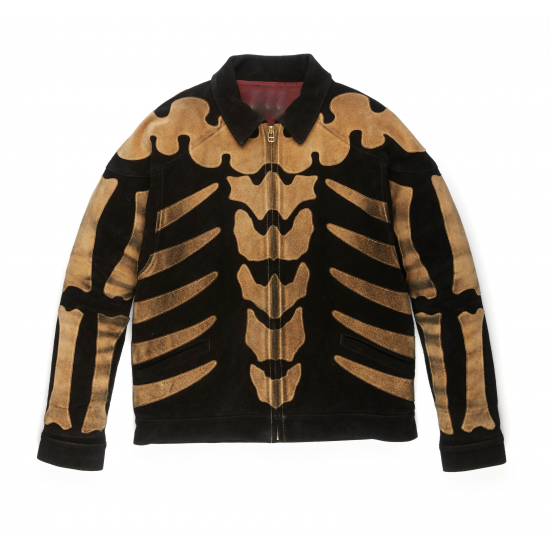 Rare Blackmeans Suede Skeleton Jacket