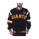 San Francisco Giants Embroidered Logo Black Varsity Wool Jacket