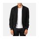 Shane Black Suede Bomber Jacket