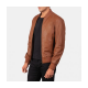 Shane Brown Leather Bomber Jacket