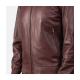 Shane Maroon Leather Bomber Jacket