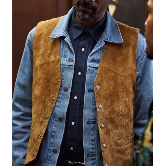 Snoop Dogg Day Shift Suede Leather Vest