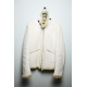 Stone Island Vintage Hand Painted White Shearling Jacket