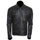 Terminator 5 Arnold Schwarzenegger Leather Jacket Black