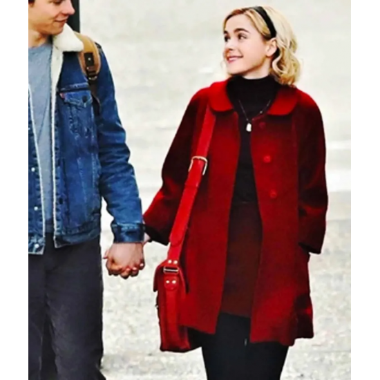 The Chilling Adventures of Sabrina Spellman Red Wool Coat