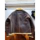 The Real McCoy's Type D1 Mechanic Brown leather Jacket