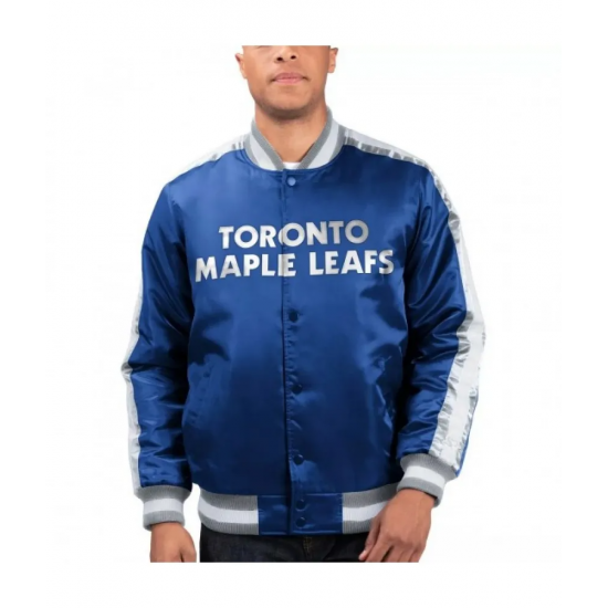 Toronto Maple Leafs blue Varsity Jacket