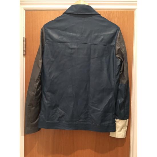 Undercover Psycho Blue Leather Jacket