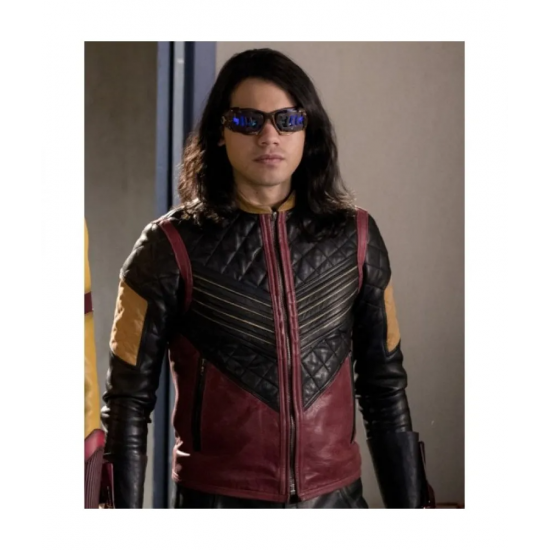 Vibe The Flash Cisco Ramon Leather Jacket Costume