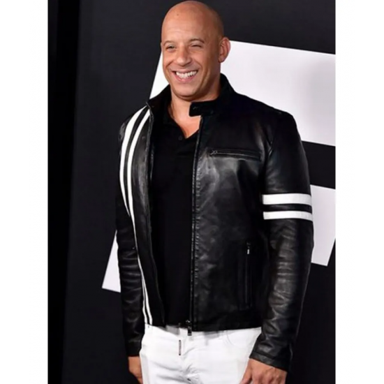 Vin Diesel Bloodshot Black Leather Jacket